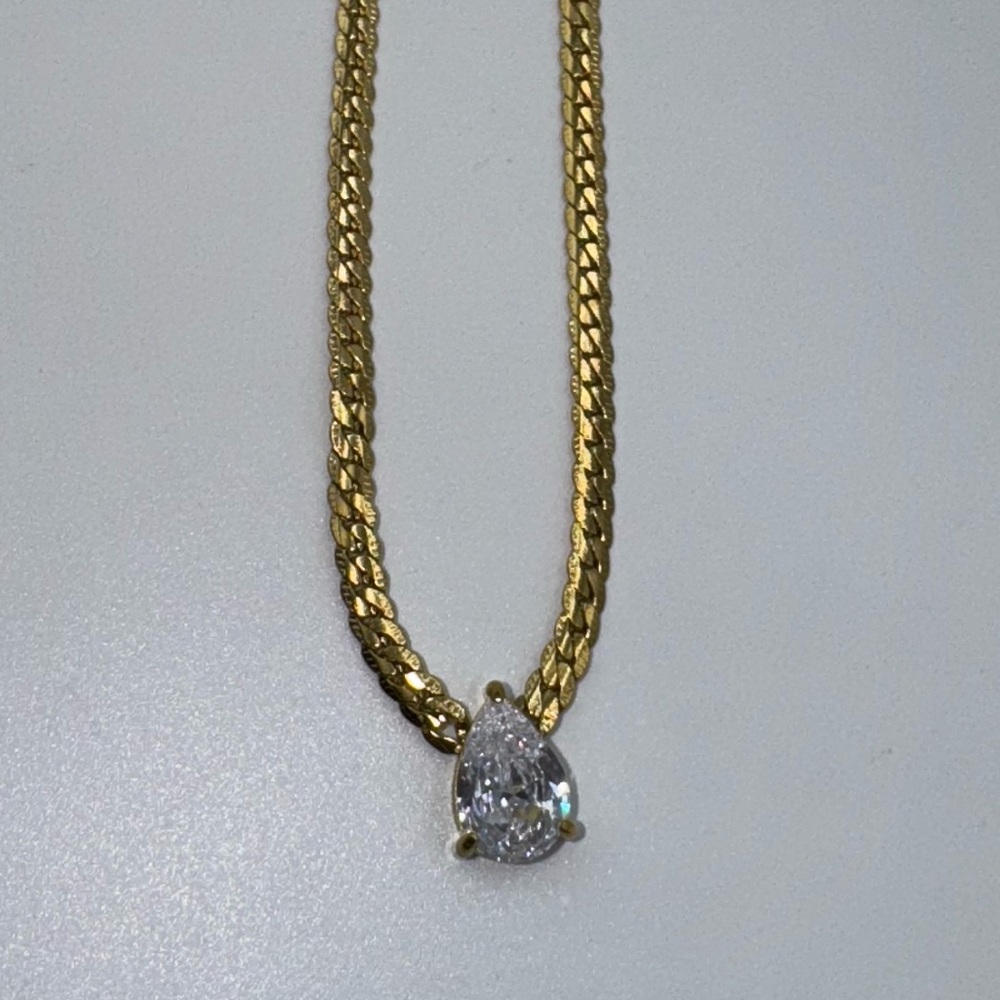 2ct Pear Cut Necklace - Picture 6 of 11
